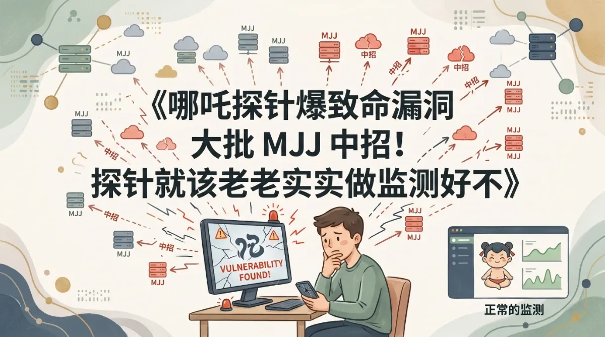 哪吒探针爆致命漏洞（CVE-2026-53519）大批 MJJ 中招！探针就该老老实实做监测好不